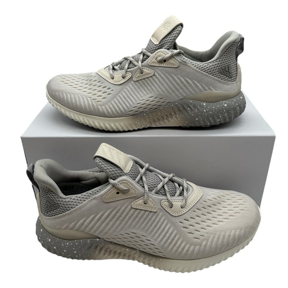 Adidas Reigning Champ x Alphabounce Shoes Men Sz 10.5 Chalk Grey Sneakers CG5328